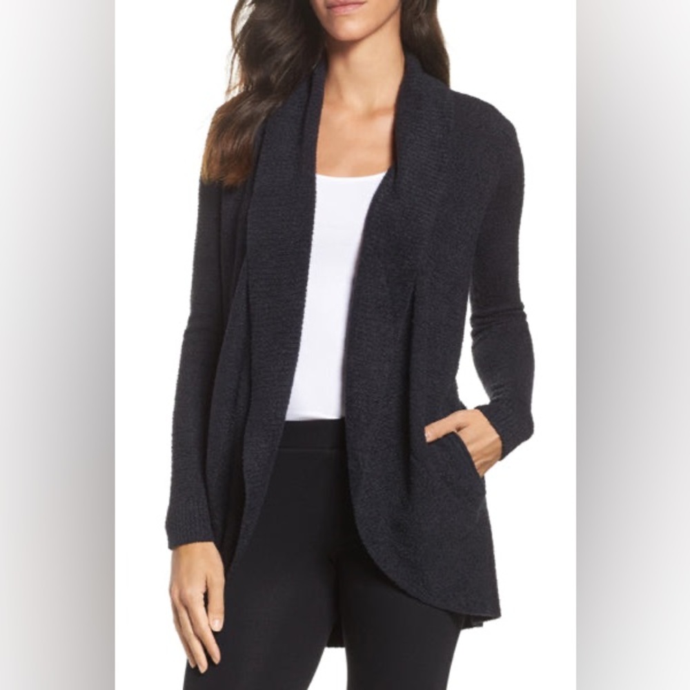 Barefoot Dreams CozyChic Lite Circle Cardi in Navy